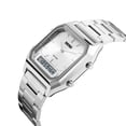 thumbnail image 3 of Waterproof Steel Bracelet Watch Analog Digital Display Octagonal Design 30M Water Resist Multi Function Decor for Daily Wear Semi Formal Occasion Office Everyday Timekeeping Casual Use, 3 of 3