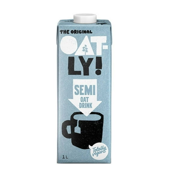 Bebida a base de avena Oatly semi sin azúcar añadida 1 l