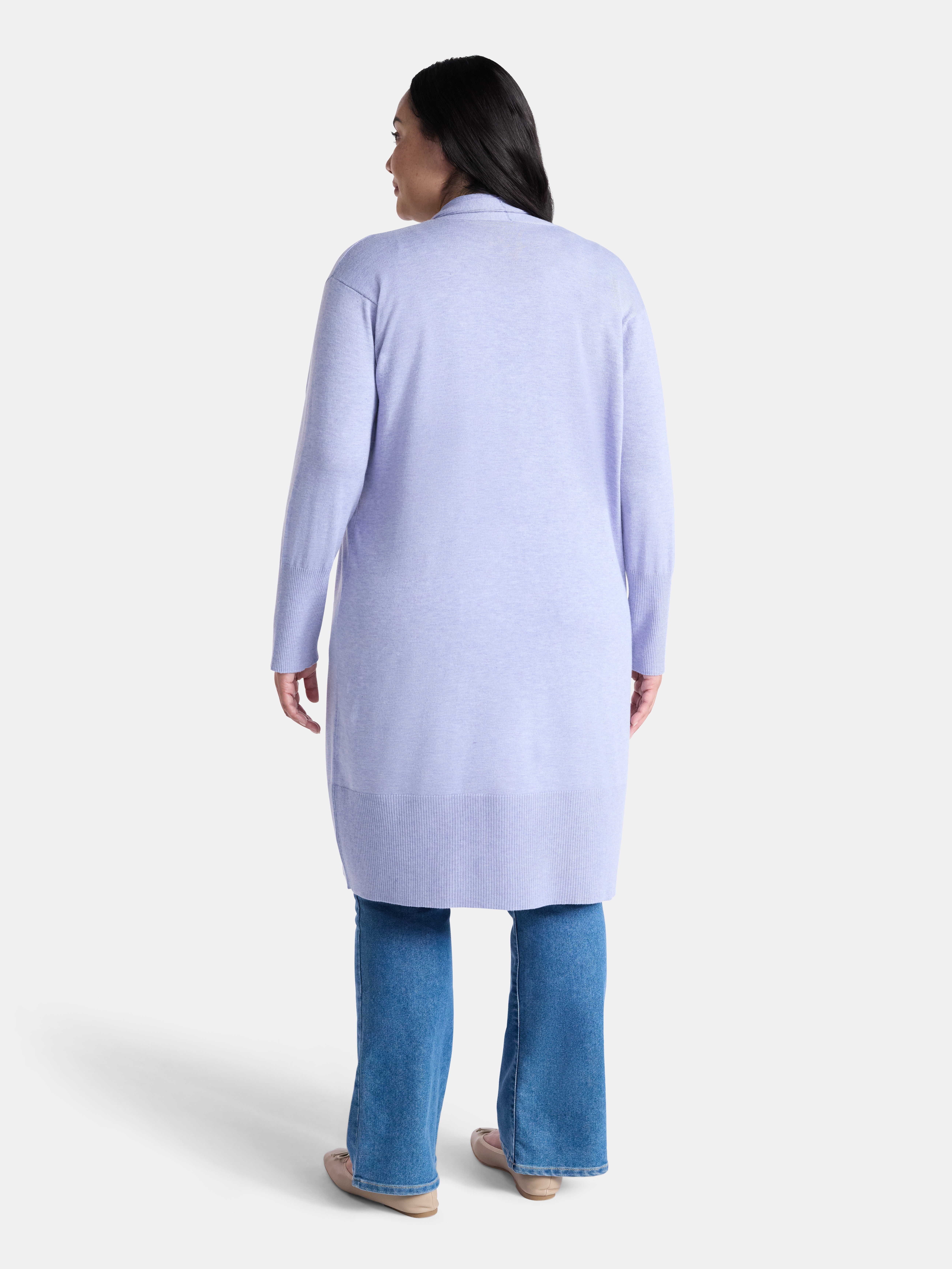 Terra & Sky Women's Plus Duster Cardigan, Sizes 0X-5X