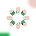 thumbnail image 6 of St. Patrick's Day Press on Nails Square Short Fake Nails French Tip Nails Press ons Glossy Glue on Nails Nude Acrylic Nails with Green Glitter Shamrock Designs Clover Stick on Nails for Women 24Pcs, 6 of 8