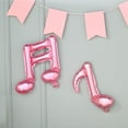 thumbnail image 5 of BalsaCircle 6 Rose Gold Music Notes Mylar Foil Plain Balloons Wedding Event Birthday, 5 of 6