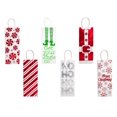 thumbnail image 2 of Christmas Wine Bottle Gift Bags with Foil Hot Stamp (Set of 6), 2 of 11