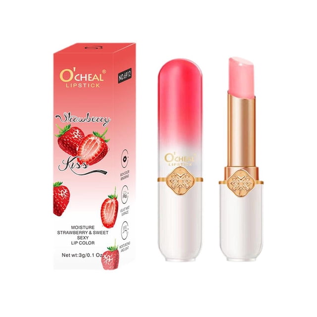 EZLIFE Bálsamo labial de color Bálsamo labial que cambia de color con la temperatura Venta al por mayor Brillo labial Cuidado Lápiz labial Maquillaje duradero O4y9 Long L8I5