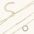 thumbnail image 2 of Double Layer Twin Moissanite Women's Necklace, 2 of 2