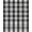 Black White Gray, Pattern 8, variant on ODIKA Farmhouse Border Bathroom Checked Plaidcircle Plaid Fabric Checkered Playful Stain Resistant Low Profile for Dorm Room, Small Living Apartment