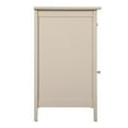 thumbnail image 6 of Maklaine Modern Solid Wood 1-Drawer/1-Door Nightstand in Beige, 6 of 7