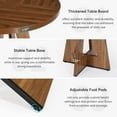 thumbnail image 6 of Tribesigns Round Dining Table for 4, Brown Kitchen Table 47 Inch Farmhouse Wood Kitchen Dinning Table for Kitchen Living Room, 6 of 6