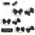 thumbnail image 2 of 1 Set Bowknot Webbing Ribbon Shoe Decorations Detachable Shoe Buckle Clips Black 69.5~80x27~120x9~19mm, 2 of 6