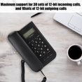 thumbnail image 4 of Wired Telephone, Indicator Light Premium Material Multi Function Home Telephone  for Office for Home for Hotel White,Black, 4 of 7