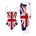 thumbnail image 1 of Gibobby Trajes de Baño Mujer Traje de baño de mujer con tapa Sporlike Cintura alta Dos piezas Push Up Tropical Monokini Traje de baño de moda(Blanco,G), 1 of 2