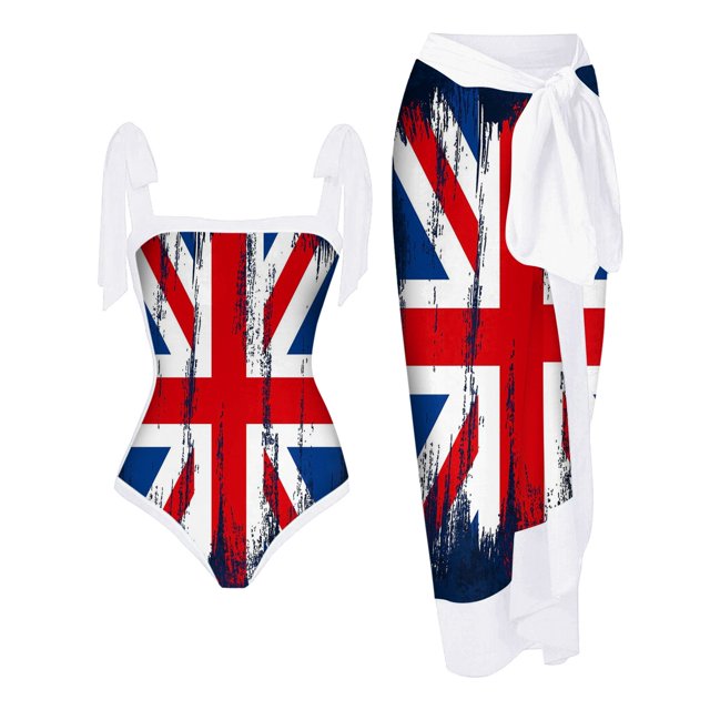 Gibobby Trajes de Baño Mujer Traje de baño de mujer con tapa Sporlike Cintura alta Dos piezas Push Up Tropical Monokini Traje de baño de moda(Blanco,G)