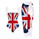 thumbnail image 1 of Gibobby Trajes de Baño Mujer Traje de baño de mujer con tapa Sporlike Cintura alta Dos piezas Push Up Tropical Monokini Traje de baño de moda(Blanco,G), 1 of 2