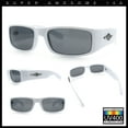 thumbnail image 2 of Mens Mad Dog Narrow Rectangle 90s Street Gangster Shade Sunglasses Shiny Black, 2 of 8