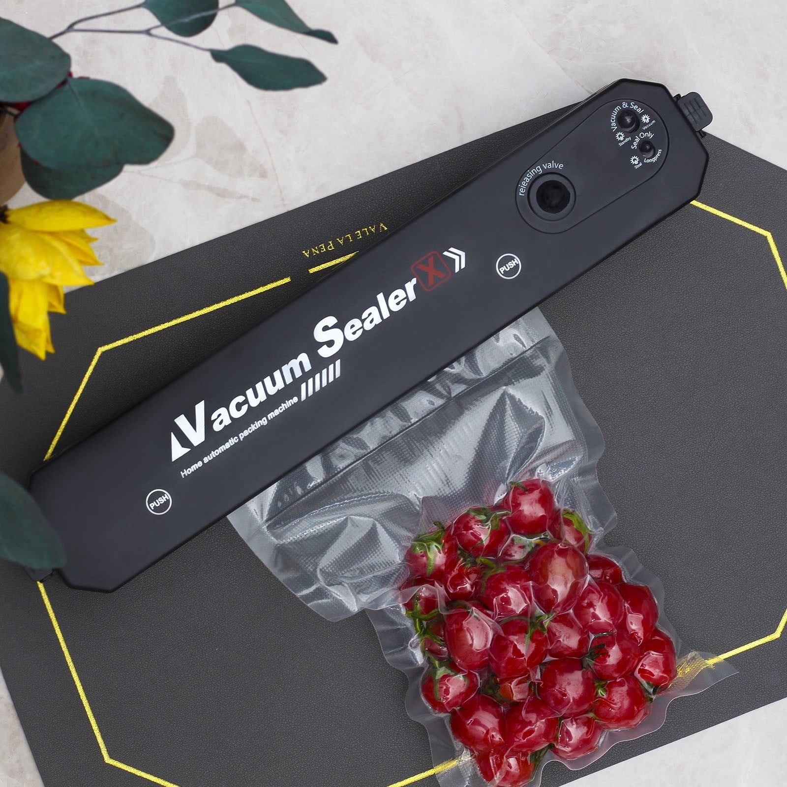 Vacuum Sealer Machine Black Style Gift Kitchen Vacuum Packer Machine Small Sealing Machine Cool Electronic Gadgets Tech Gadgets For Men