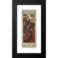 thumbnail image 2 of Alphonse Mucha 11x24 Black Modern Framed Museum Art Print Titled - Evening Star (1902), 2 of 5