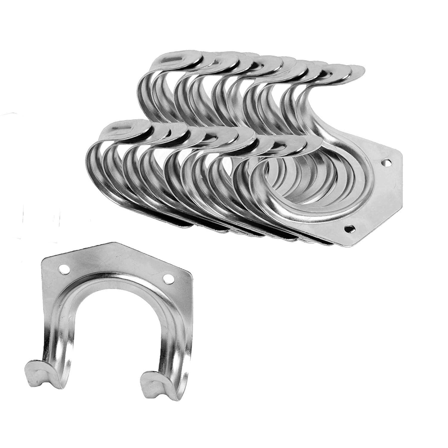 Wideskall Universal Galvanized Metal Utility Storage Hooks for Garden