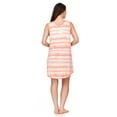thumbnail image 4 of Lati Fashion Women Night Gown Sleeveless Sleepwear Female Woman Sleep Nightshirt Peach Size Large, 4 of 4