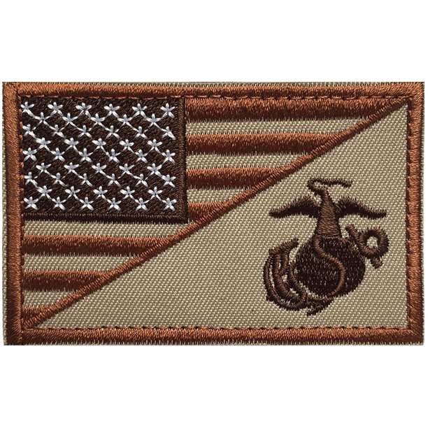 Marine Corps Tactital Patch USMC EGA Patch American Military Flag