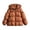 04-Orange, variant on Dnhxils Girls Jacket Winter Lightweight Puffer Coat Toddlers Trendy Hooded Zip Up Jacket Kids Winter Warm Clothes Brown 5-6 Years