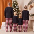 thumbnail image 5 of Nibbcoa Christmas Matching Family Pajamas Set Long Sleeve Tops with Plaid Pants winter Sleepwear, 5 of 10