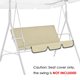 thumbnail image 2 of Yuarrent Funda de asiento columpio de 150cm, cojín impermeable para silla, Patio, jardín, asiento exterior, funda protectora para asiento a prueba de Jardín y Patio Beige Yuarrent HA005111-07, 2 of 6