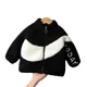 thumbnail image 5 of Chaqueta gruesa con forro polar para niños, otoño/invierno, nuevo estilo, ropa para niños y mujeres, Top elegante de lana de cordero, cálido para niños, 5 of 5