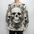 thumbnail image 4 of Gothic Skull Lover 2024 Autumn/winter Round Neck Sweater for Couples, 4 of 6