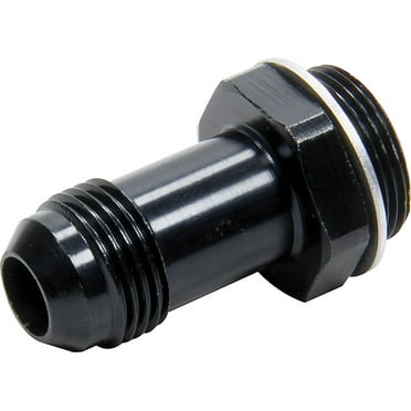 Allstar Performance ALL50906 Carb Fitting w/washer - Aluminum - 7/8-20 to -8AN Male - Black