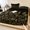 Black, variant on King Size Fitted Sheet Set - Grey Botanical 3 Piece Bedding Sets 16" Deep Pocket Fitted Sheet with 2 Pillowcases, Luxurious Spring Floral Golden Stems Brushed Microfiber Hotel Luxury Bed Sheets