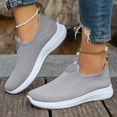 thumbnail image 4 of Womens Workout Shoes,Walking Shoes Women,Women's Slip on Walking Shoes Hands Free Non-Slip Lightweight Gym Workout Casual Comfort Breathable Running Tennis Fashion Sneakers,Gray,9.5, 4 of 6