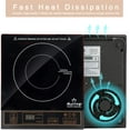 thumbnail image 4 of 1800W Portable Induction Cooktop Countertop Burner, Gold 8100MC/BT-180G3, 4 of 5