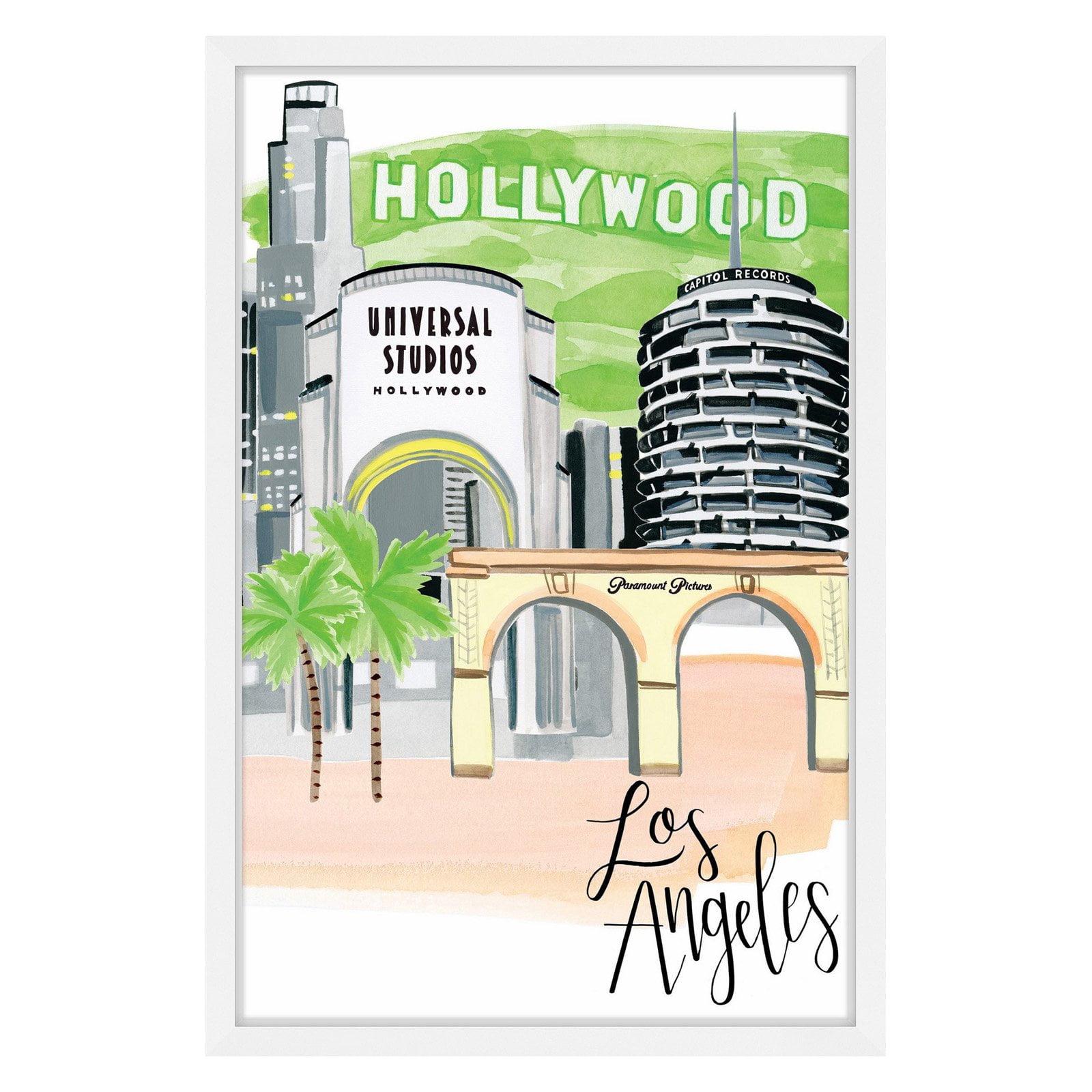Marmont Hill "City" by Molly Rosner Framed Painting Print