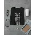 thumbnail image 3 of Retro Grunge Amsterdam T-Shirt Men -Image by Shutterstock, Male Small, 3 of 4