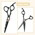 thumbnail image 2 of Tijeras de corte de Cabello Unique Bargains Negras Acero Inoxidable 0.91'x0.67', 2 of 7