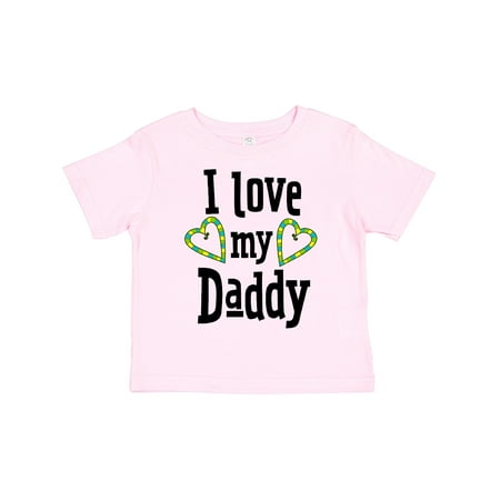 

Inktastic I Love My Daddy- Hearts Gift Toddler Boy or Toddler Girl T-Shirt