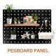 thumbnail image 4 of BRIGHTFUFU Panel de tablero perforado Panel de tablero perforado de pared Panel de tablero perforado de metal Panel de exhibición Accesorio de tablero perforado, 4 of 7