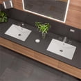 thumbnail image 4 of Pemberly Row Contemporary White 24" Rectangular Undermount Ceramic Sink, 4 of 5