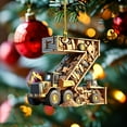 thumbnail image 1 of Matoen12 26 Letters Building Vehicle Christmas Decorations Christmas Tree Pendants, 1 of 5