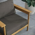 thumbnail image 3 of Modway Fauteuil Wren Mobilier de Patio Extérieur en Bois Flotté Naturel, Gris Foncé, 3 of 11