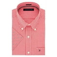 thumbnail image 1 of Tommy Hilfiger Men's Short Sleeve Button-Down Shirt, Cardinal, 16.5" Neck, 1 of 5