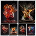 thumbnail image 2 of Retro Cocktail Explosion Canvas Painting, Whiskey, Iced Juice, Ice Tea Drinks, Posters Prints,Club, Restaurant, Bar, Home Decor50 x 70 cm (without frame),R, 2 of 7