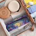 thumbnail image 4 of Hair Tools Storage with Heat Resistant Mat- Purple Trees Printed Curling Iron Travel Bag/Flat Iron Case for Women, 4 of 8