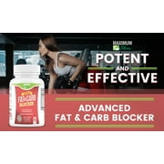 MAXIMUM Slim Carb Support Supplement with White Kidney Bean, 60 Count