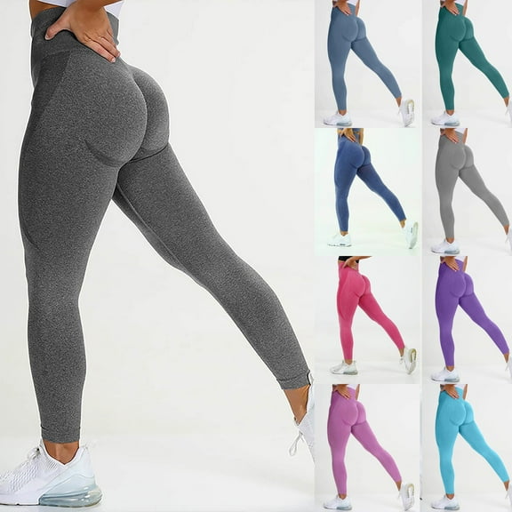 Workout Leggings for Women Running Exercise Seamless Butt Lifting Workout Leggings for Women High Waist Yoga Pants Athletic Clothes