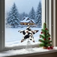 thumbnail image 5 of Cow Print Star Tree Topper, Farmhouse Christmas Tree Topper with Spring Base, Rustic Western Holiday Decoration for Home, 5 of 8