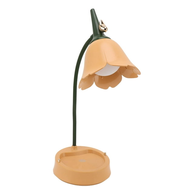 Decor Lampe de Chevet, 3W LED Lampe de Bureau Dimmable Pliable Forme Pétale Lampe de Table USB 5V