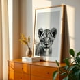 thumbnail image 3 of baby lion - Photography Tiger Wildlife Black and White Animal Portrait Nature Minimalist Unframed Wall Art Print 24 x 36 inches, 3 of 60