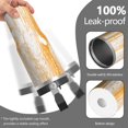 thumbnail image 2 of 30oz Tumbler with Handle, Insulated Stainless Steel Cup with Flip Straw Lid, Leak-Proof & Cup Holder Friendly for Travel and Sports ,Wood Print, 2 of 6
