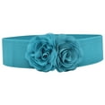 thumbnail image 2 of Cinturón de cintura elástica Cinturón anchado de mujeres elegantes para mujeres para vestir para la blusa Azul, 2 of 8