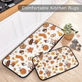 thumbnail image 5 of SKYSONIC Autumn Pumpkin Candy Kitchen Rugs 2 Pieces, Flower Bouquet Leaves Floor Mat Room Area Rug Washable Carpet Perfect for Living Room Bedroom Entryway, 5 of 7